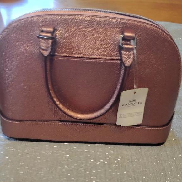 Coach Shimmering Bronze Satchel - Picture 7 of 9